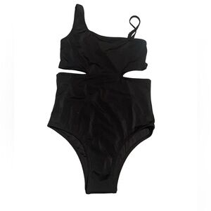 Girl’s black swimsuit Theme by Ariella